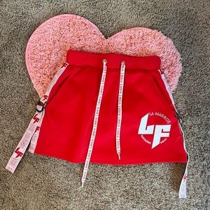 LF the Brand red skirt